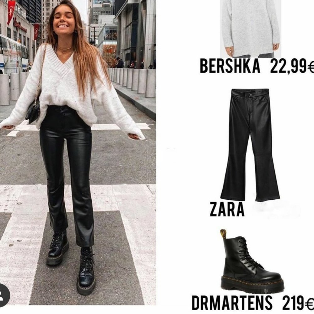 LAST ONE !ZARA Bloggers FAV. Faux Leather Leggings - Picture 6 of 9